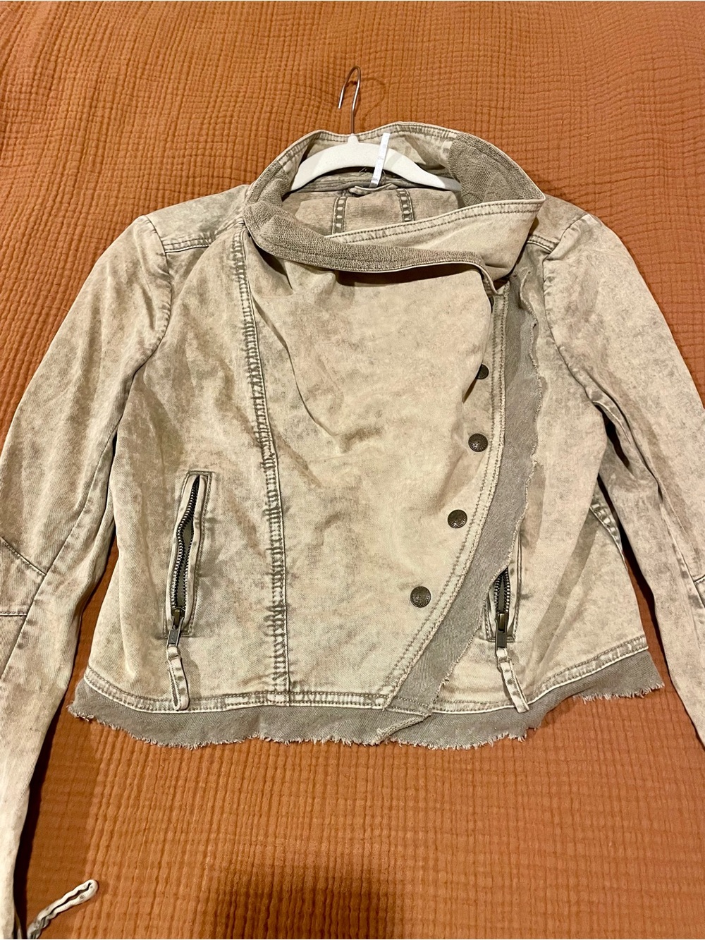 Free People Bomber Jacket with Scoop Neck